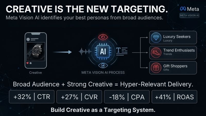Meta's AI reads your creative frame by frame. Make it speak to your buyer Meta's AI reads your creative frame by frame. Make it speak to your buyer