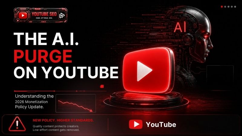 YouTube 2026 is no longer a warning — it's official policy. Mass-produced AI channels are being demonetized at scale YouTube 2026 is no longer a warning it's official policy. Mass-produced AI channels are being demonetized at scale